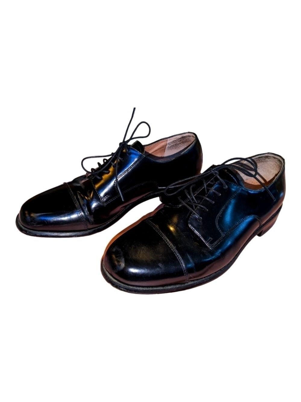 Bostonian Classics First Flex Black Leather Dress Shoes, size 8W